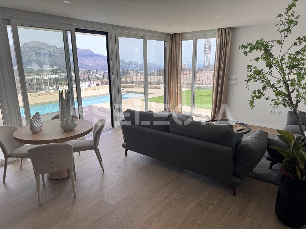 Modern Villa in Polop Spain with Sea Views & Private Pool