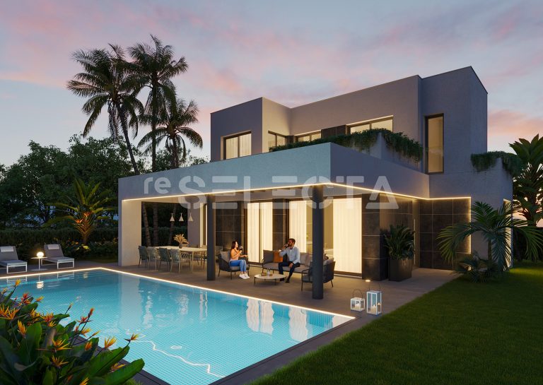 Five-Bedroom Architectural Villa in Sierra Cortina in Finestrat