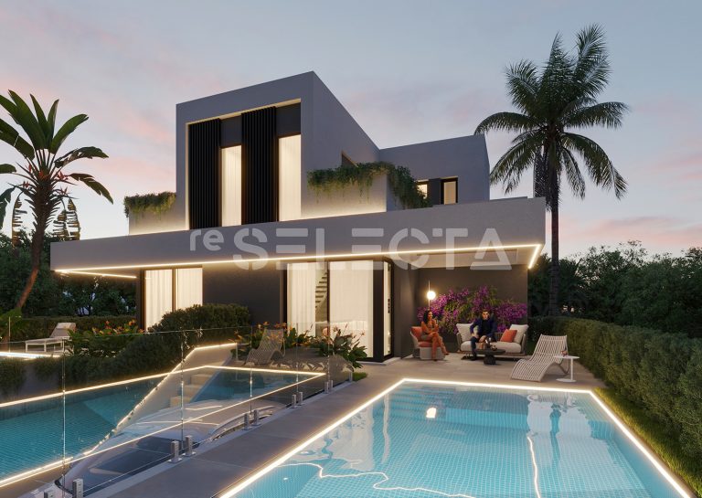 Modern Semi-Detached Villa with Private Pool in Sierra Cortina in Finestrat
