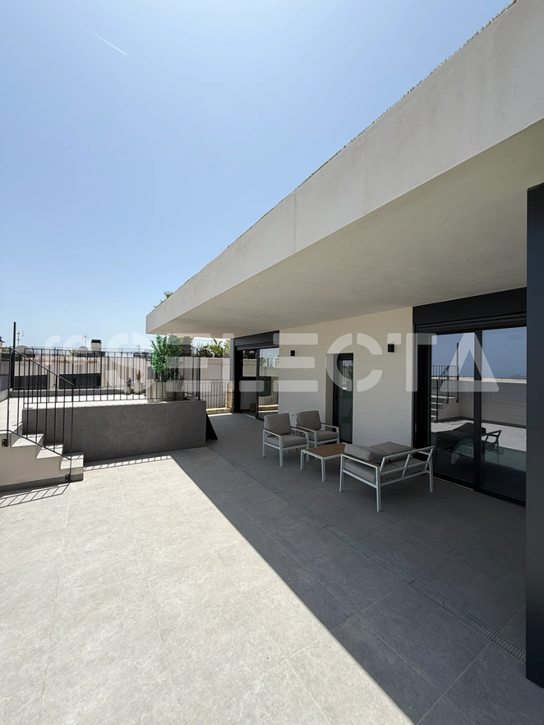 Modern home with basement, terraces and private garden