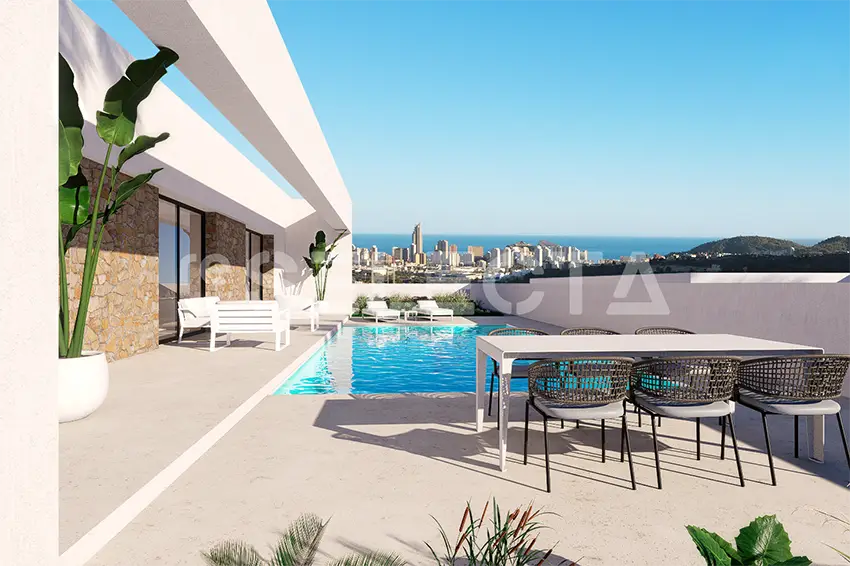 Luxury Villa in Balcón de Finestrat with Sea Views & Pool